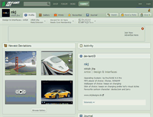 Tablet Screenshot of nkj.deviantart.com