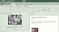 Desktop Screenshot of demonic666evil.deviantart.com