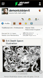Mobile Screenshot of demonic666evil.deviantart.com