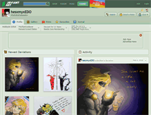 Tablet Screenshot of hesxmyxedo.deviantart.com