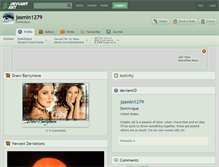 Tablet Screenshot of jasmin1279.deviantart.com