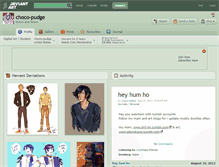 Tablet Screenshot of choco-pudge.deviantart.com