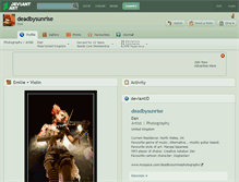 Tablet Screenshot of deadbysunrise.deviantart.com
