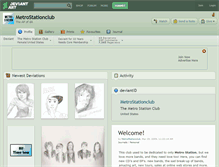 Tablet Screenshot of metrostationclub.deviantart.com