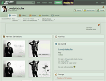 Tablet Screenshot of lovely-tatsuha.deviantart.com