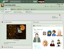 Tablet Screenshot of loch-ness-artist.deviantart.com