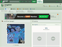 Tablet Screenshot of morgoth22.deviantart.com
