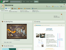 Tablet Screenshot of kaia-anevay.deviantart.com