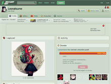 Tablet Screenshot of leonatsume.deviantart.com