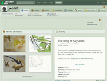 Tablet Screenshot of leoj-007.deviantart.com