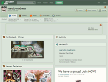 Tablet Screenshot of naruto-madness.deviantart.com