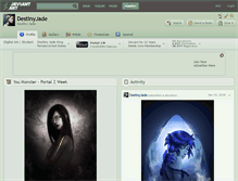 Tablet Screenshot of destinyjade.deviantart.com