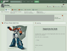 Tablet Screenshot of kiwine.deviantart.com