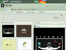 Tablet Screenshot of highbridge.deviantart.com