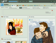 Tablet Screenshot of nyneko.deviantart.com