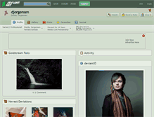 Tablet Screenshot of djorgensen.deviantart.com