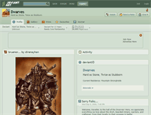 Tablet Screenshot of dwarves.deviantart.com