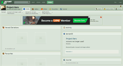 Desktop Screenshot of project-xero.deviantart.com