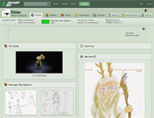 Tablet Screenshot of elkian.deviantart.com