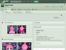 Tablet Screenshot of kelpie-chao.deviantart.com