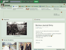 Tablet Screenshot of menaaa.deviantart.com