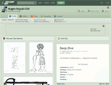 Tablet Screenshot of mugen-koyuki-chii.deviantart.com