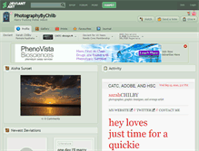 Tablet Screenshot of photographybychilb.deviantart.com