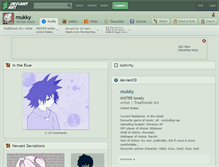 Tablet Screenshot of mukky.deviantart.com