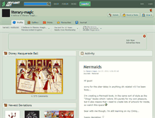 Tablet Screenshot of literary-magic.deviantart.com