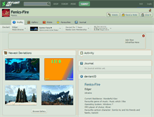 Tablet Screenshot of fenics-fire.deviantart.com