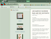 Tablet Screenshot of pretty-art-creations.deviantart.com
