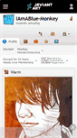 Mobile Screenshot of iamablue-monkey.deviantart.com
