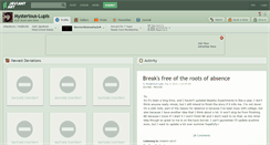 Desktop Screenshot of mysterious-lupis.deviantart.com