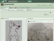 Tablet Screenshot of chunkymonkey94.deviantart.com