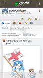 Mobile Screenshot of curiouskitten.deviantart.com