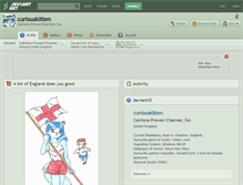 Tablet Screenshot of curiouskitten.deviantart.com