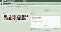 Desktop Screenshot of flamesandember.deviantart.com