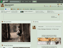 Tablet Screenshot of idalarsenart.deviantart.com