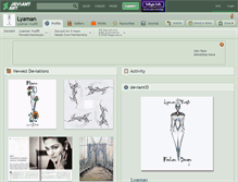Tablet Screenshot of lyaman.deviantart.com