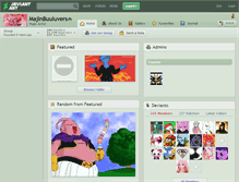 Tablet Screenshot of majinbuuluvers.deviantart.com