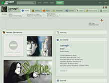 Tablet Screenshot of lunnagirl.deviantart.com
