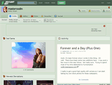 Tablet Screenshot of masterxodin.deviantart.com