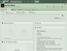 Tablet Screenshot of icy-fire-momo.deviantart.com