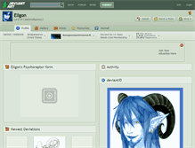 Tablet Screenshot of ellgon.deviantart.com