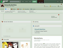 Tablet Screenshot of edwardcullenfans.deviantart.com