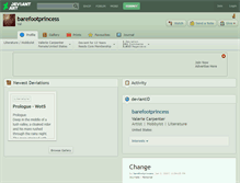 Tablet Screenshot of barefootprincess.deviantart.com