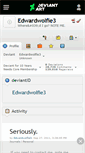 Mobile Screenshot of edwardwolfie3.deviantart.com