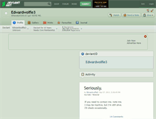 Tablet Screenshot of edwardwolfie3.deviantart.com