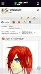 Mobile Screenshot of hentaidoll.deviantart.com
