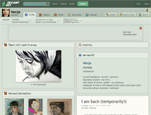 Tablet Screenshot of nenja.deviantart.com